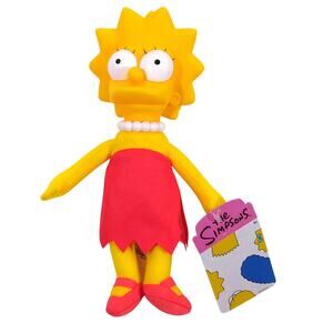 The Simpsons Lisa Simpson 10" Plush Doll NEW 2024 Jakks Pacific NWT